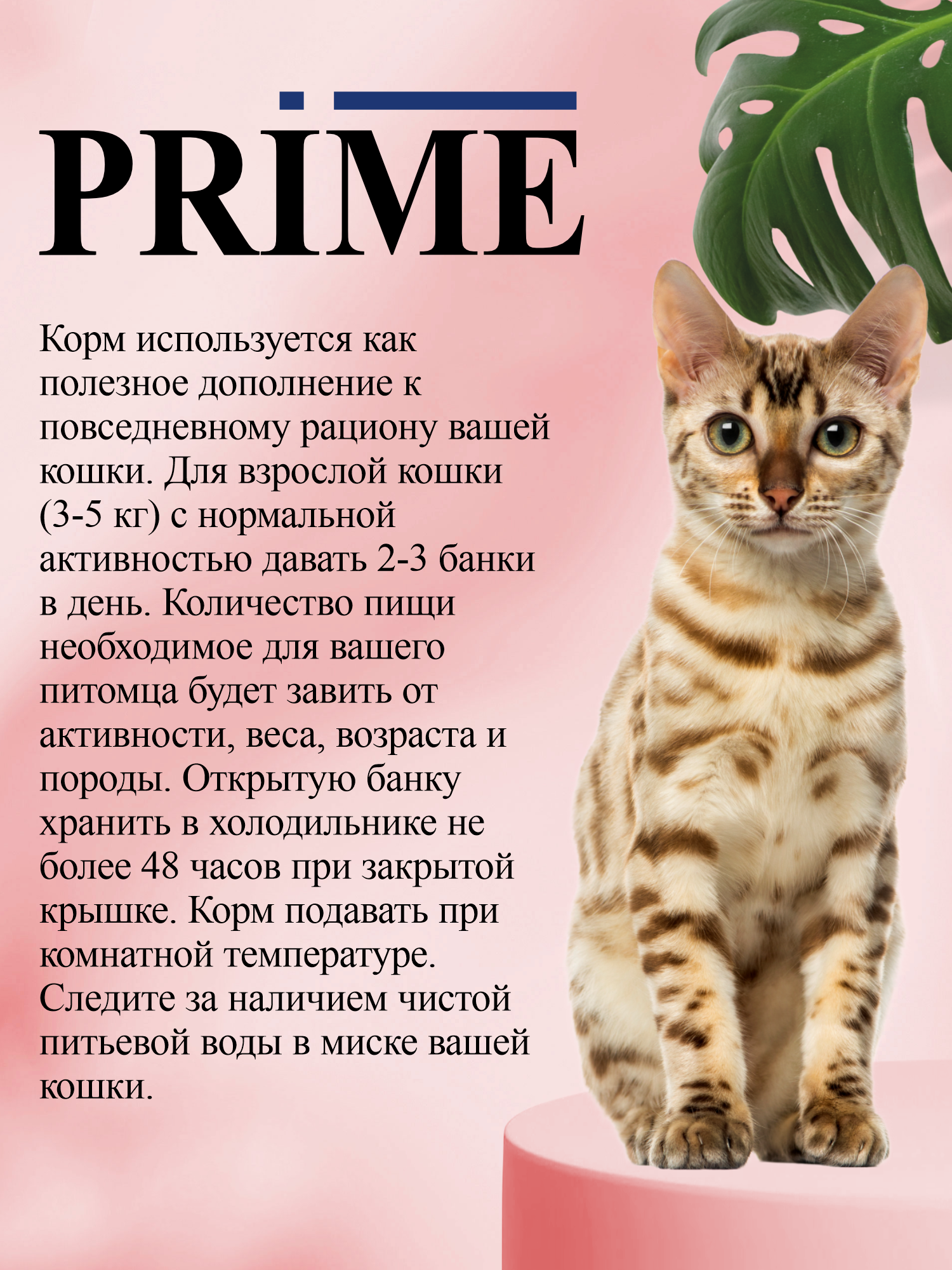 Корм для кошек влажный Prime Adult Говядина кусочки в бульоне ж/б 75г 12 шт. - фото 4