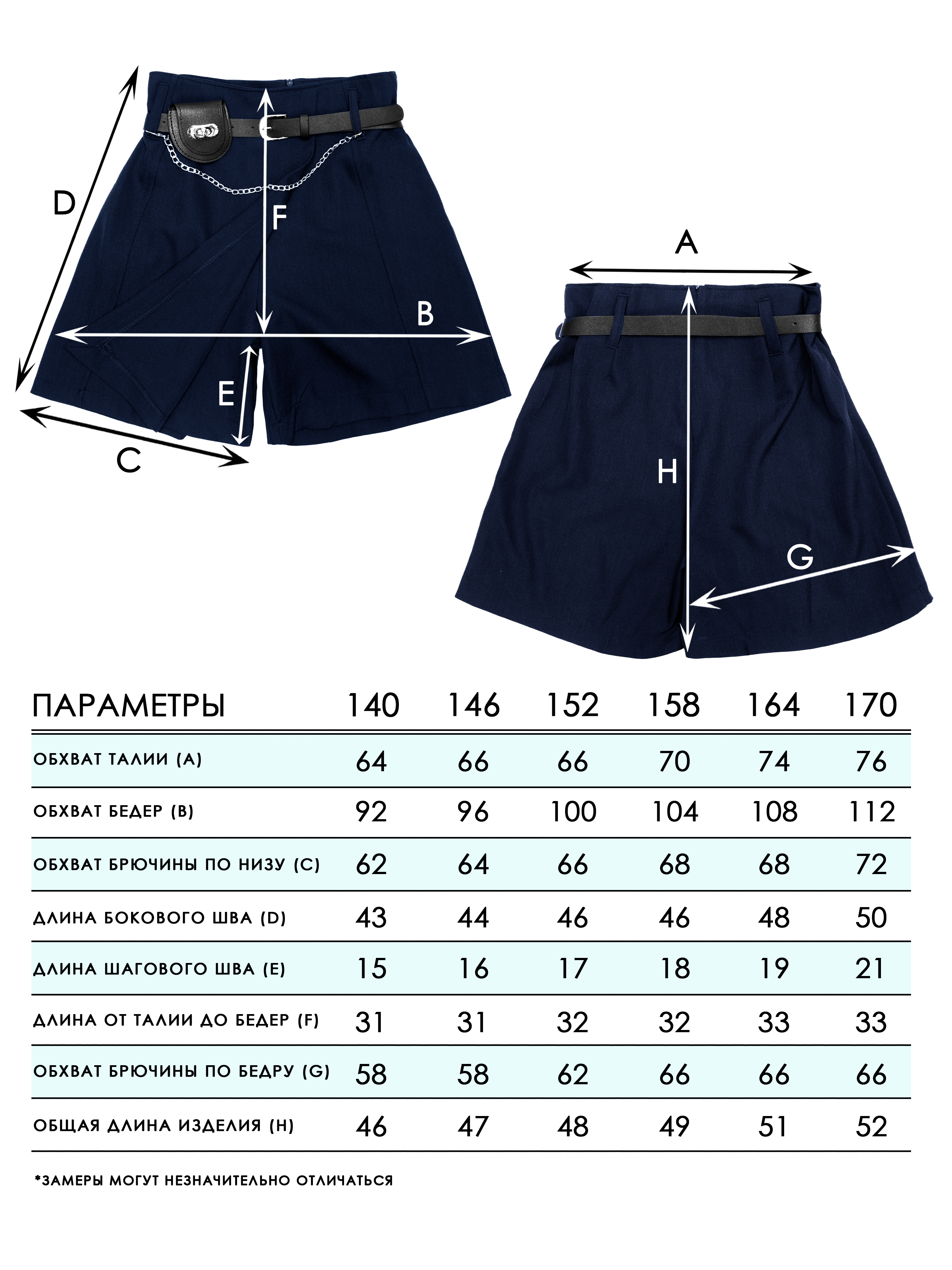 Шорты СИНЯЯ МОДА W4921-G39 - фото 7