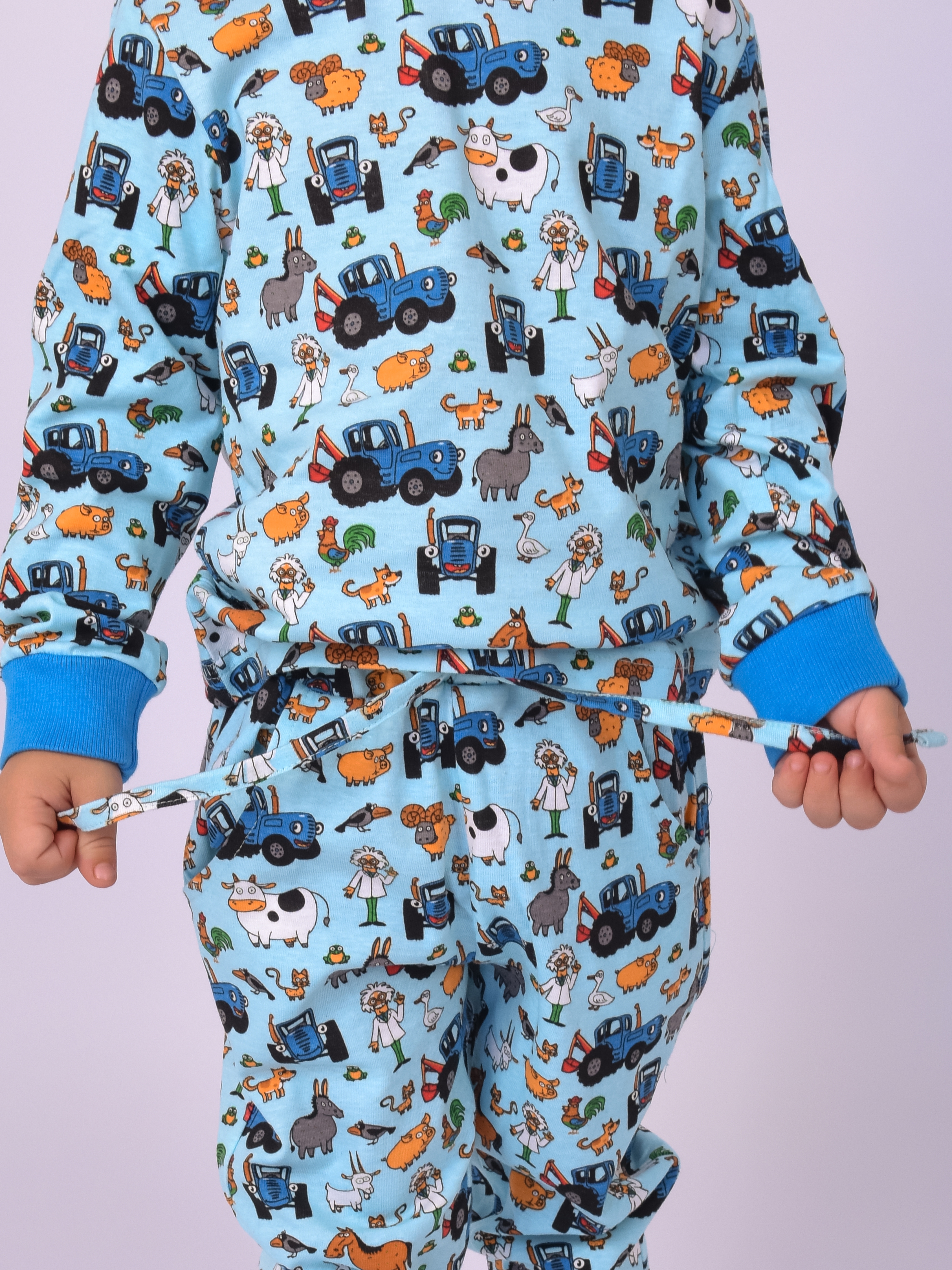 Пижама Синий трактор PAJAMAS-BT-ALL-SUMMER-BLU-M - фото 2