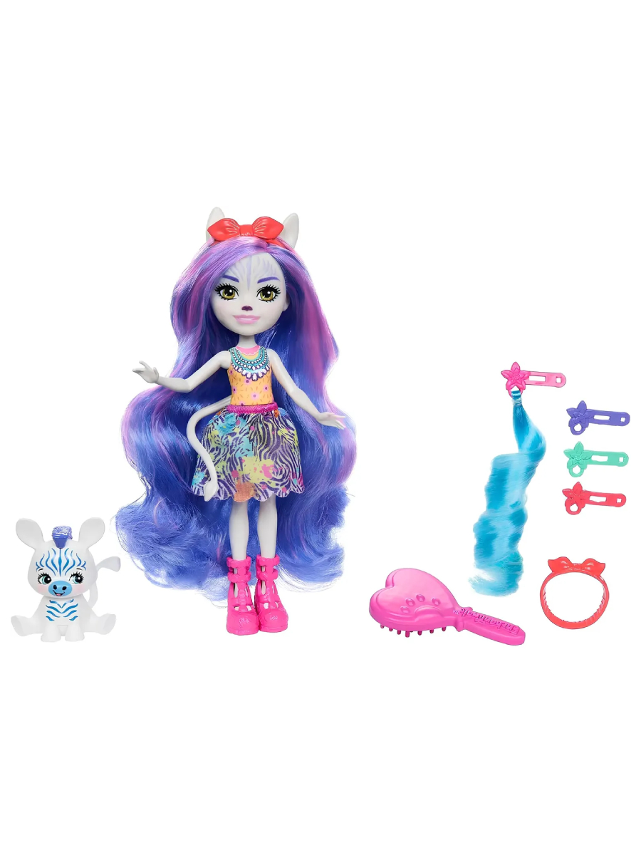 Кукла модельная Enchantimals Земира Зебра с питомцем HNV28 00-00019611 - фото 2