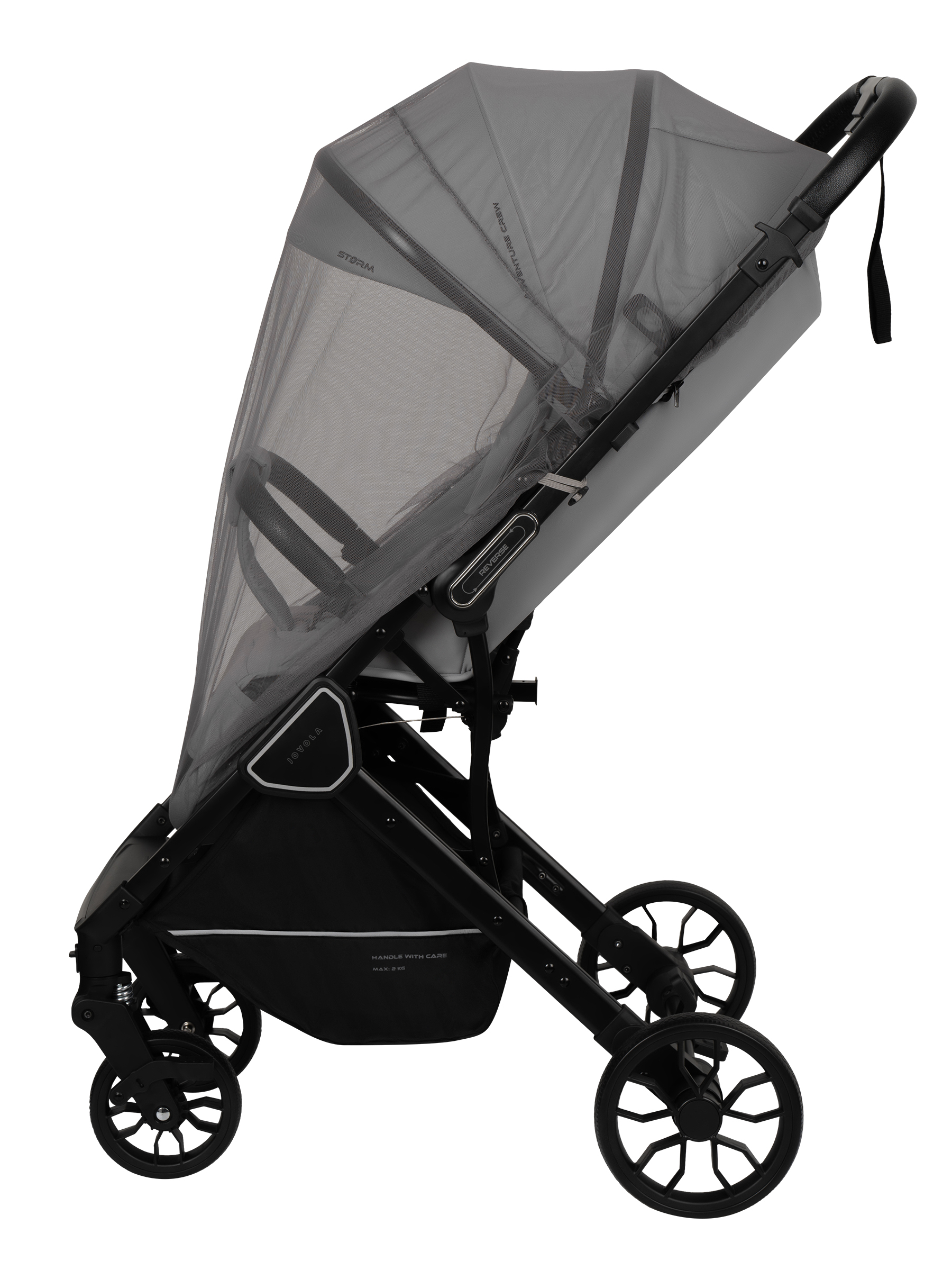 Коляска прогулочная JOVOLA Storm, светло-серый - фото 24