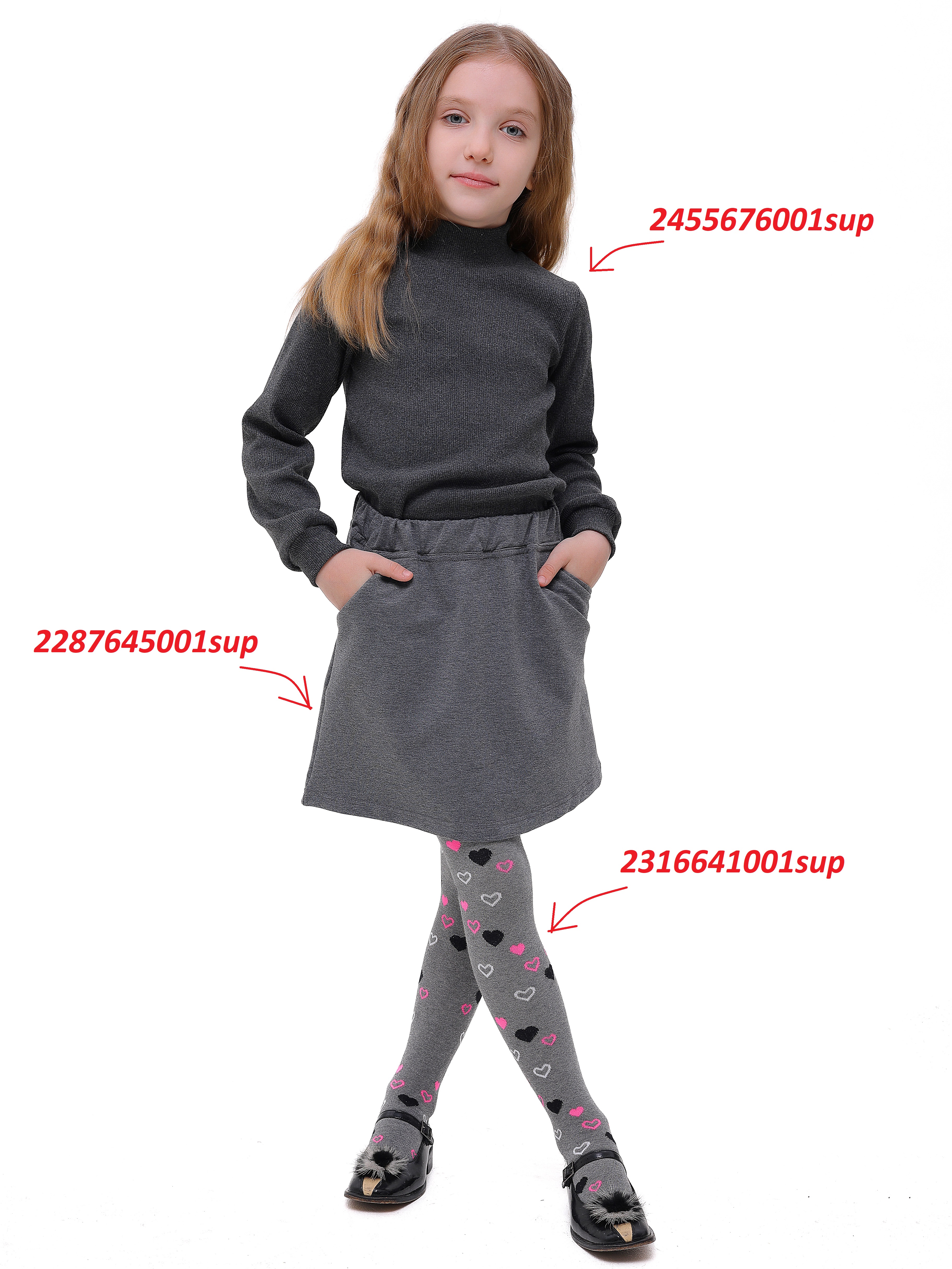 Юбка АЙАС 16-03-22/серый - фото 4