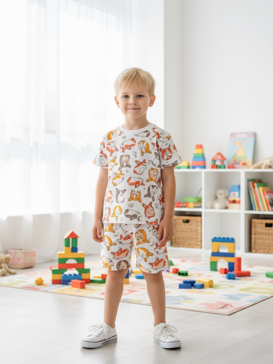 Костюм VEDDI 2080/6042фп-2024/охра/корги - фото 9