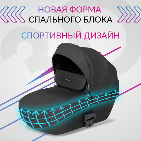 Коляска 3в1 Farfello Molly Pro черный