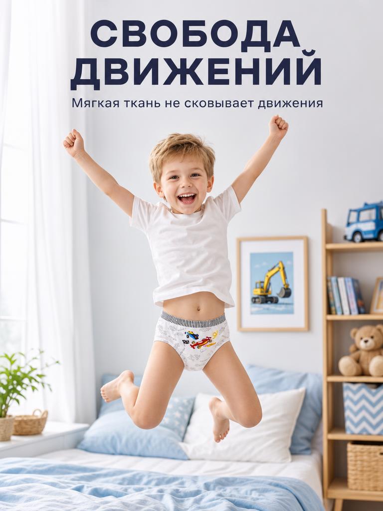 Трусы 5 шт Bambooland Pantie-carsinbag - фото 10