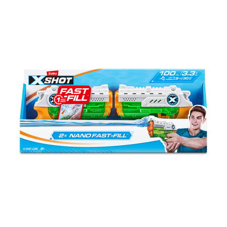 Бластер водный Zuru XSHOT  Fast Fill Nano 2 штуки в наборе