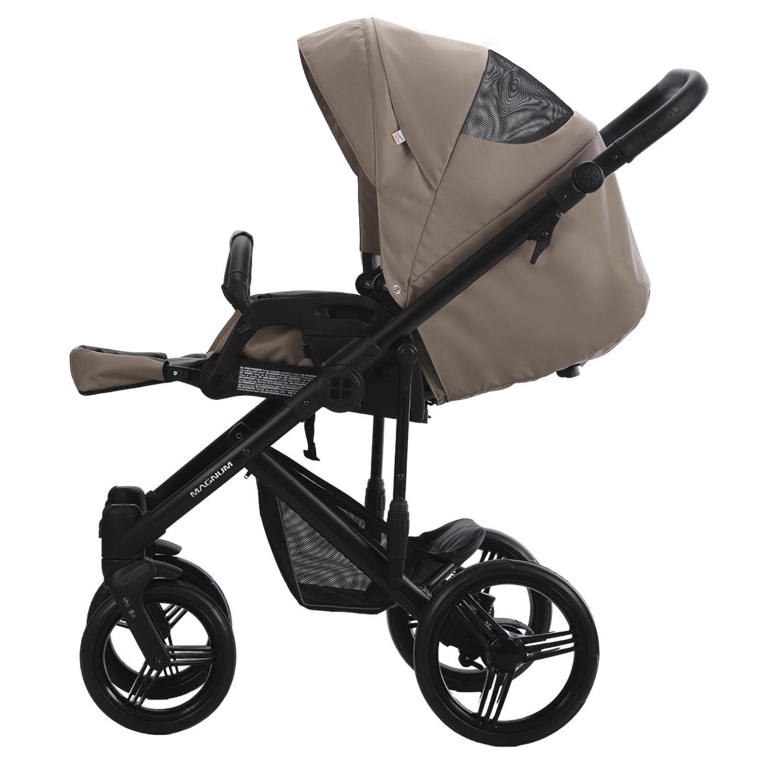 Коляска 2в1 Bebetto Magnum Light Pro коричневый - фото 10