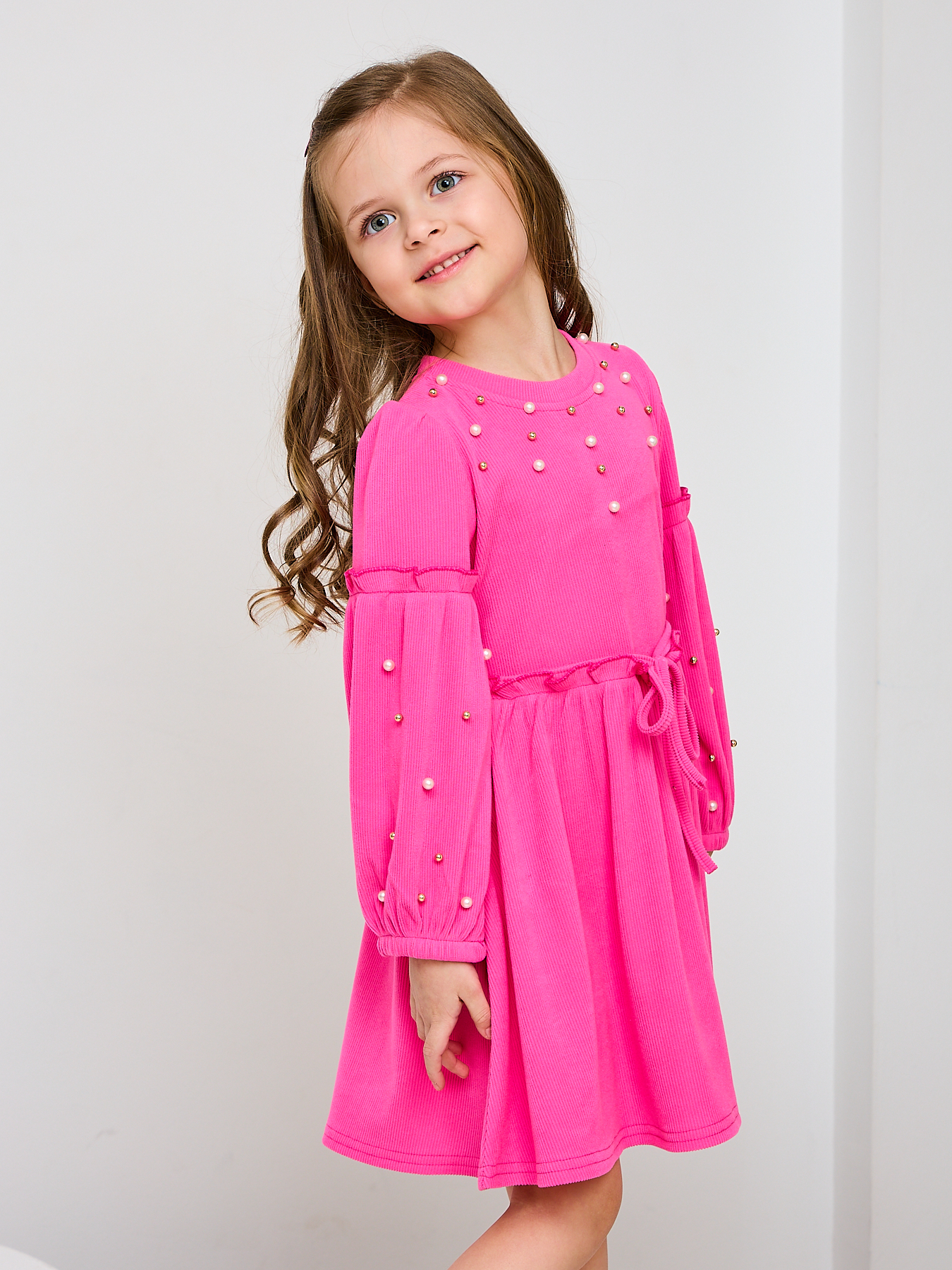Платье Mil Art kids 1902201534DRESS-BUSINA-PINK - фото 2