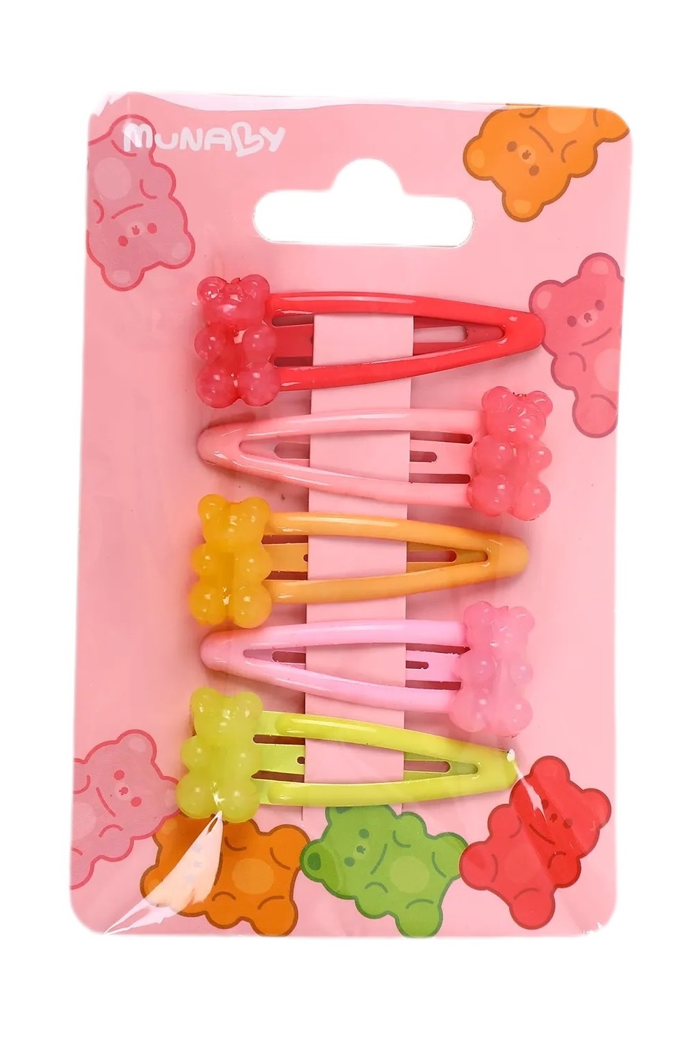 Заколка Munaby Gummy bear 5 шт. - фото 1