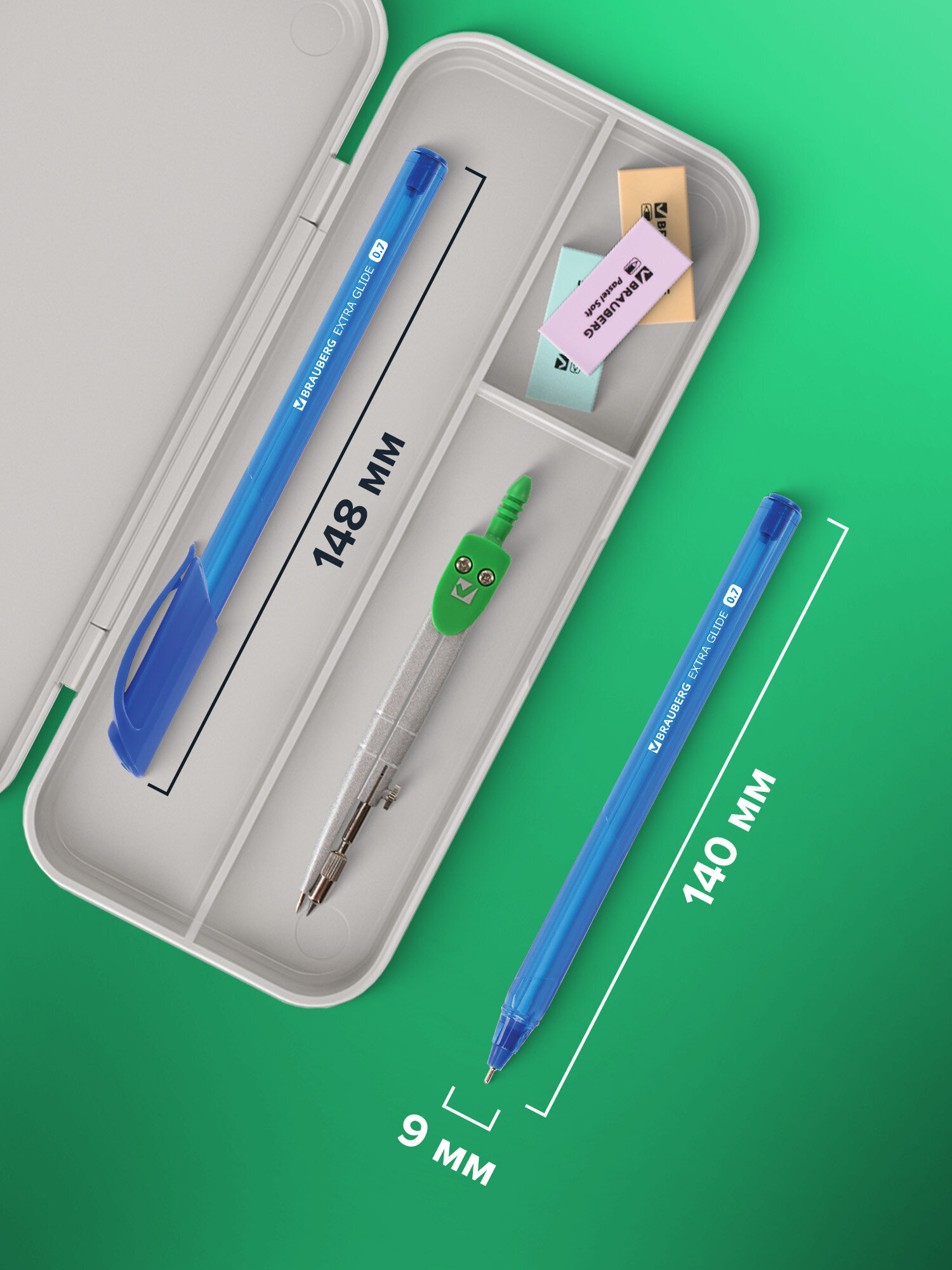 Ручка шариковая Brauberg 12 шт. - фото 4