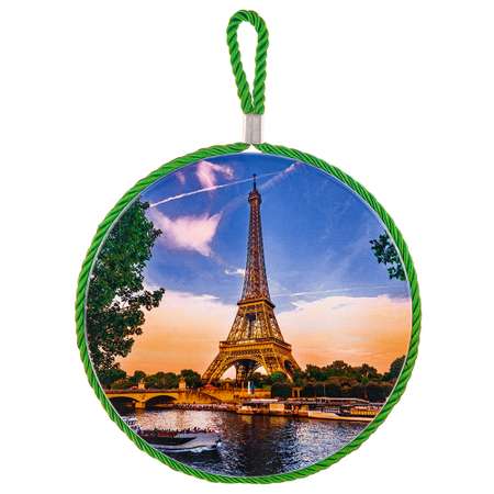 Подставка под горячее Elan Gallery 17х17х1 см Эйфелева башня. круглая