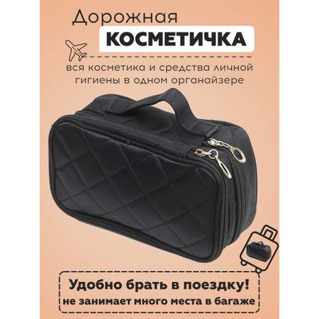 Косметичка Homsu с зеркалом черная