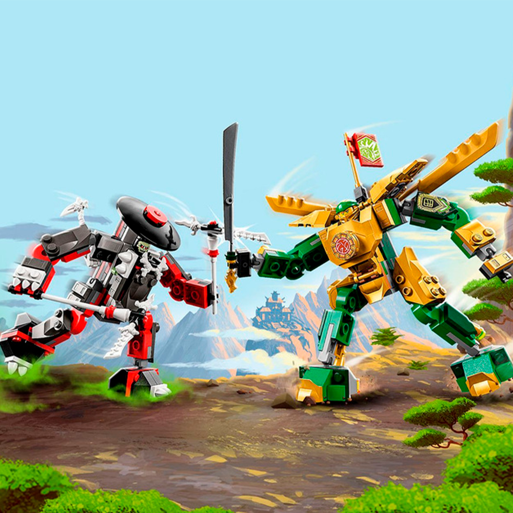Конструктор LEGO NINJAGO Битва роботов ЭВО Ллойда блочный - фото 8
