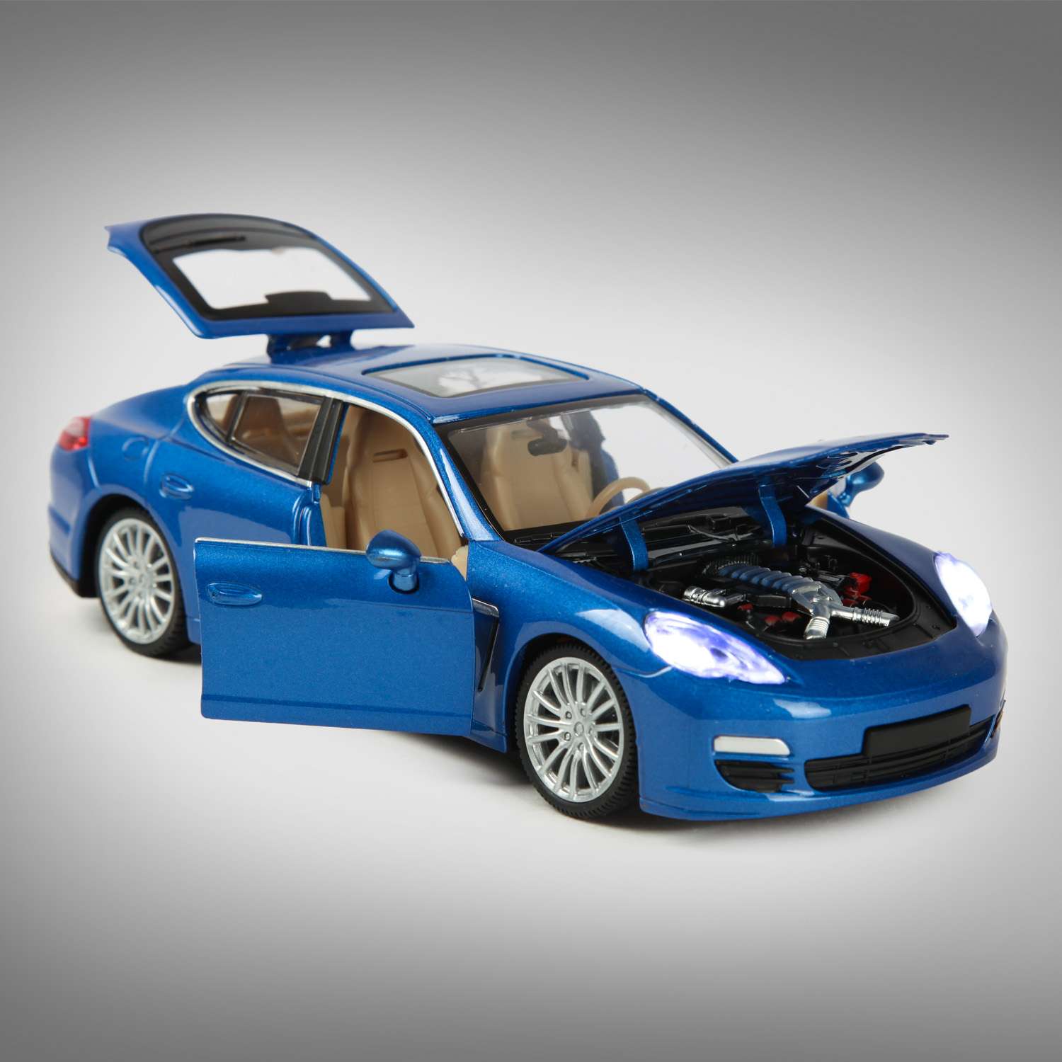 Автомобиль Mobicaro Porsche 1:24 синий 68245A - фото 6