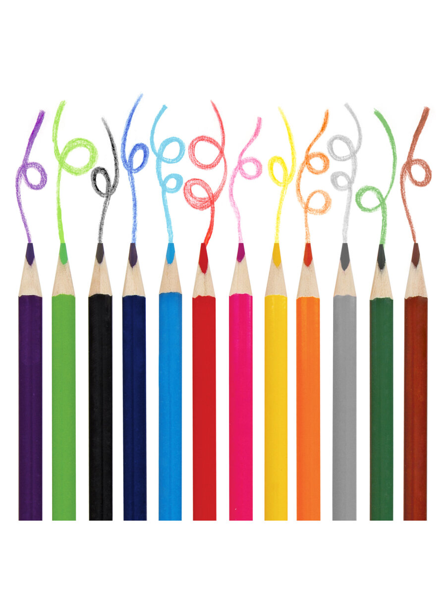 Карандаши цветные Юнландия 12 шт. - фото 4