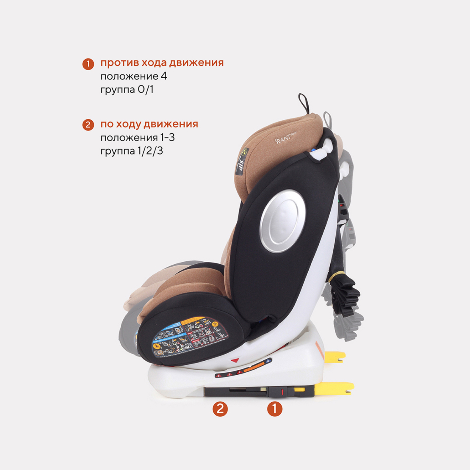 Автокресло Rant Basic Isofix 0+/1/2/3 (0-36 кг) - фото 7