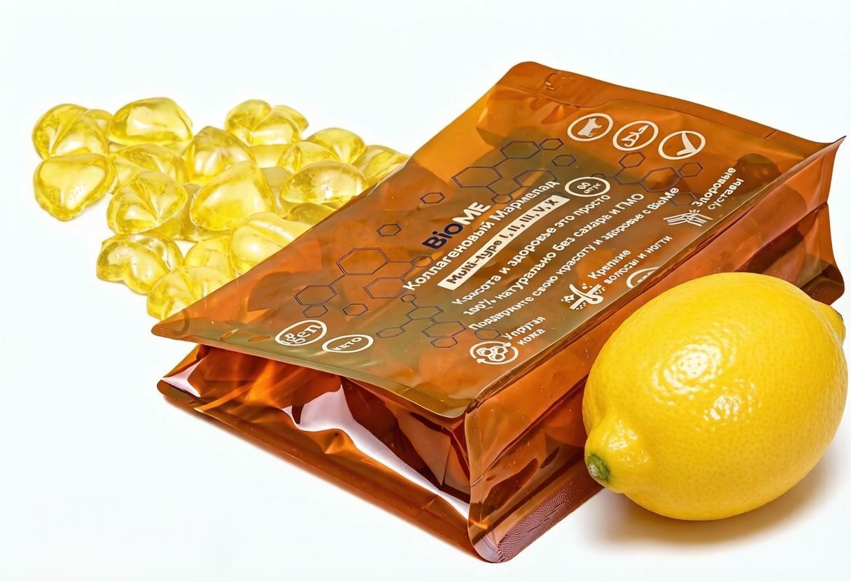 Коллагеновый мармелад BioME Collagen вкус лимона - фото 3