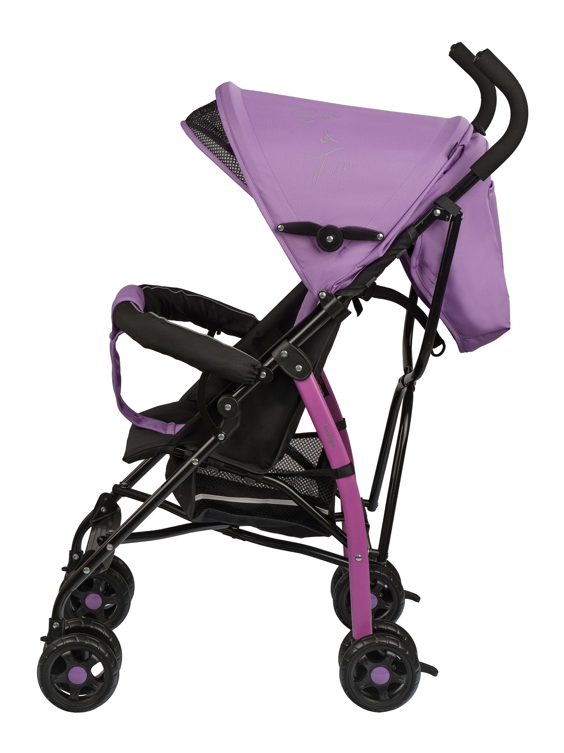 Коляска прогулочная Indigo Bono фиолетовый - фото 9