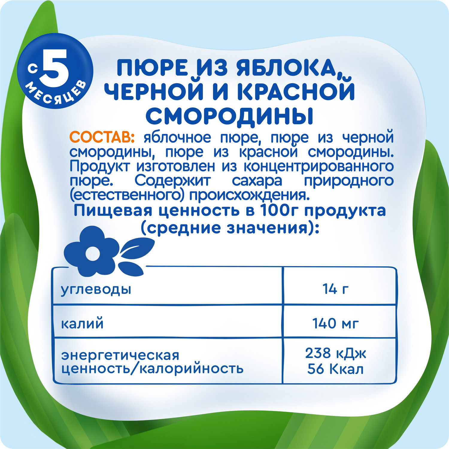 Пюре Агуша Черная смородина-красная смородина с 5 мес 100 г - фото 9