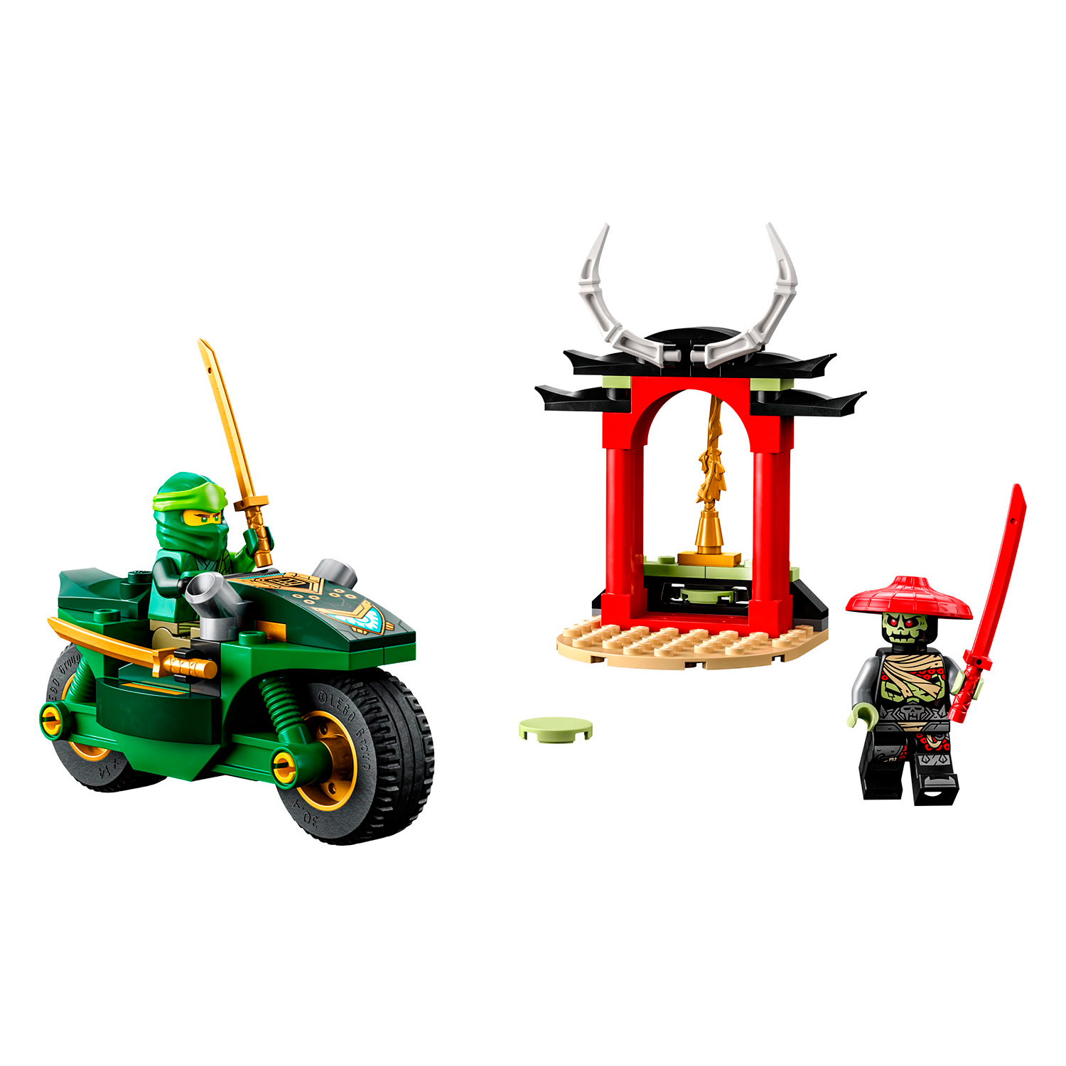 Конструктор LEGO NINJAGO Уличный мотоцикл ниндзя Ллойда блочный - фото 3