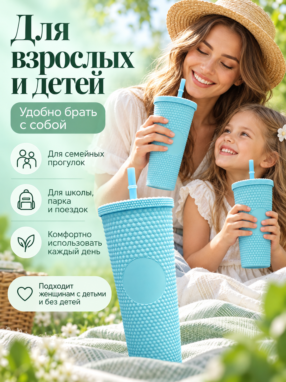 Поильник с трубочкой iLikeGift детский 710 мл - фото 3