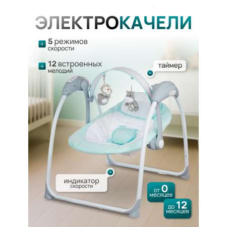 Качели TOMMY бирюзовый