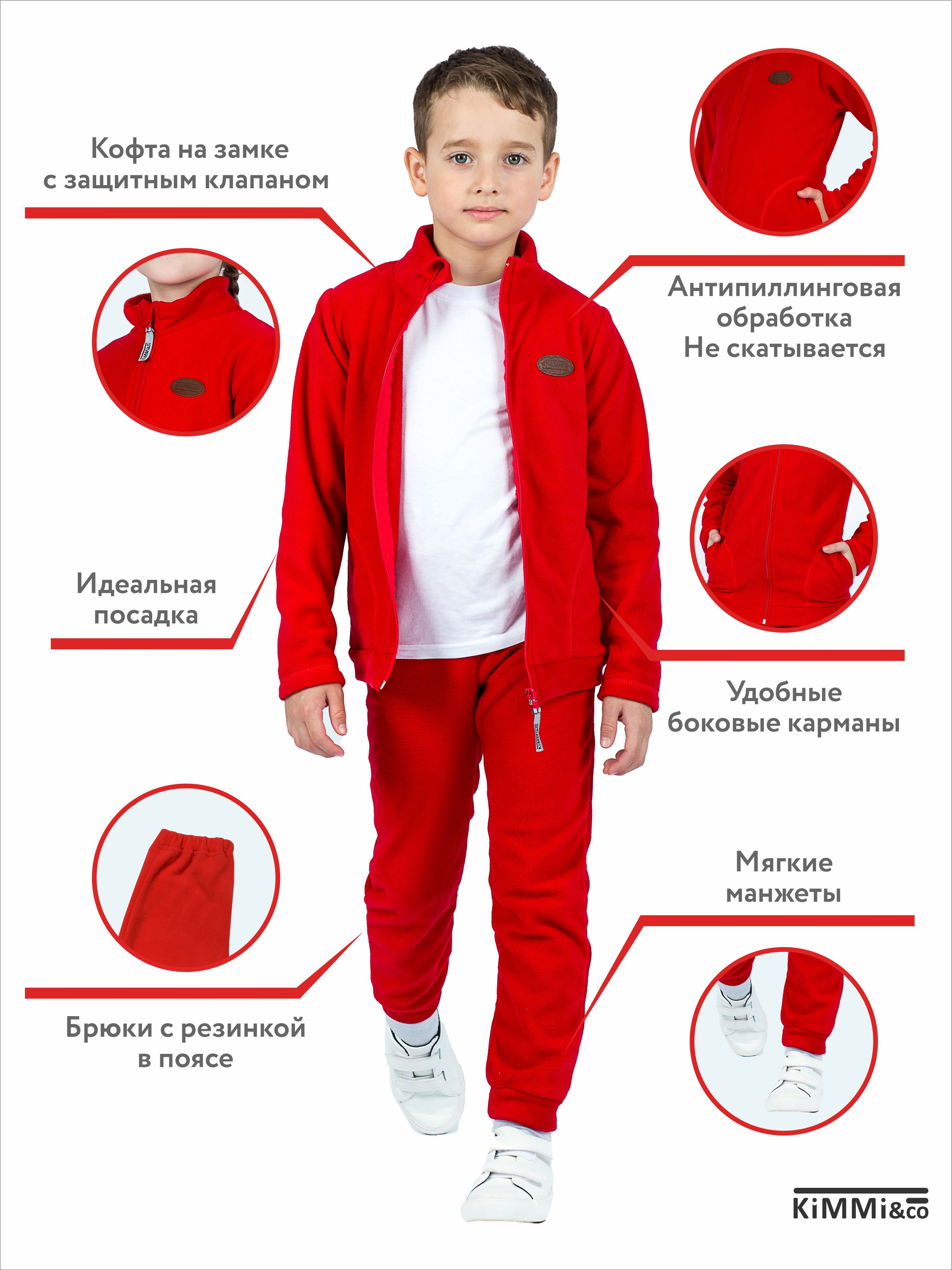 Костюм KiMMi co К-1408762(ш) красный - фото 3