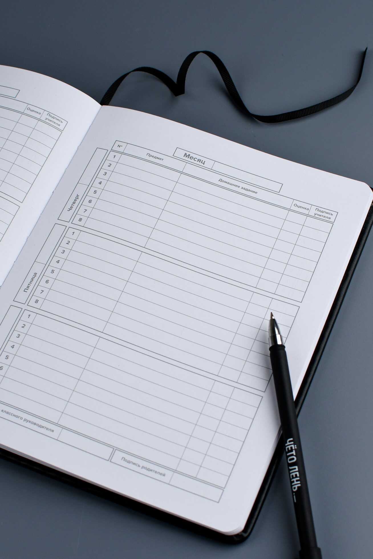 Дневник школьный Феникс + Мишка на черном - фото 6