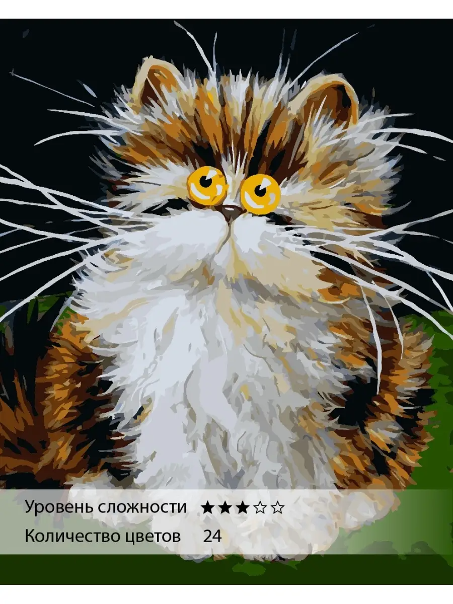 Картина по номерам Ты Гений! Пушистый котофей - фото 1