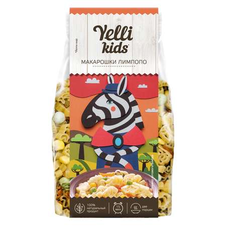 Макарошки Yelli Kids Лимпопо с овощами 90г