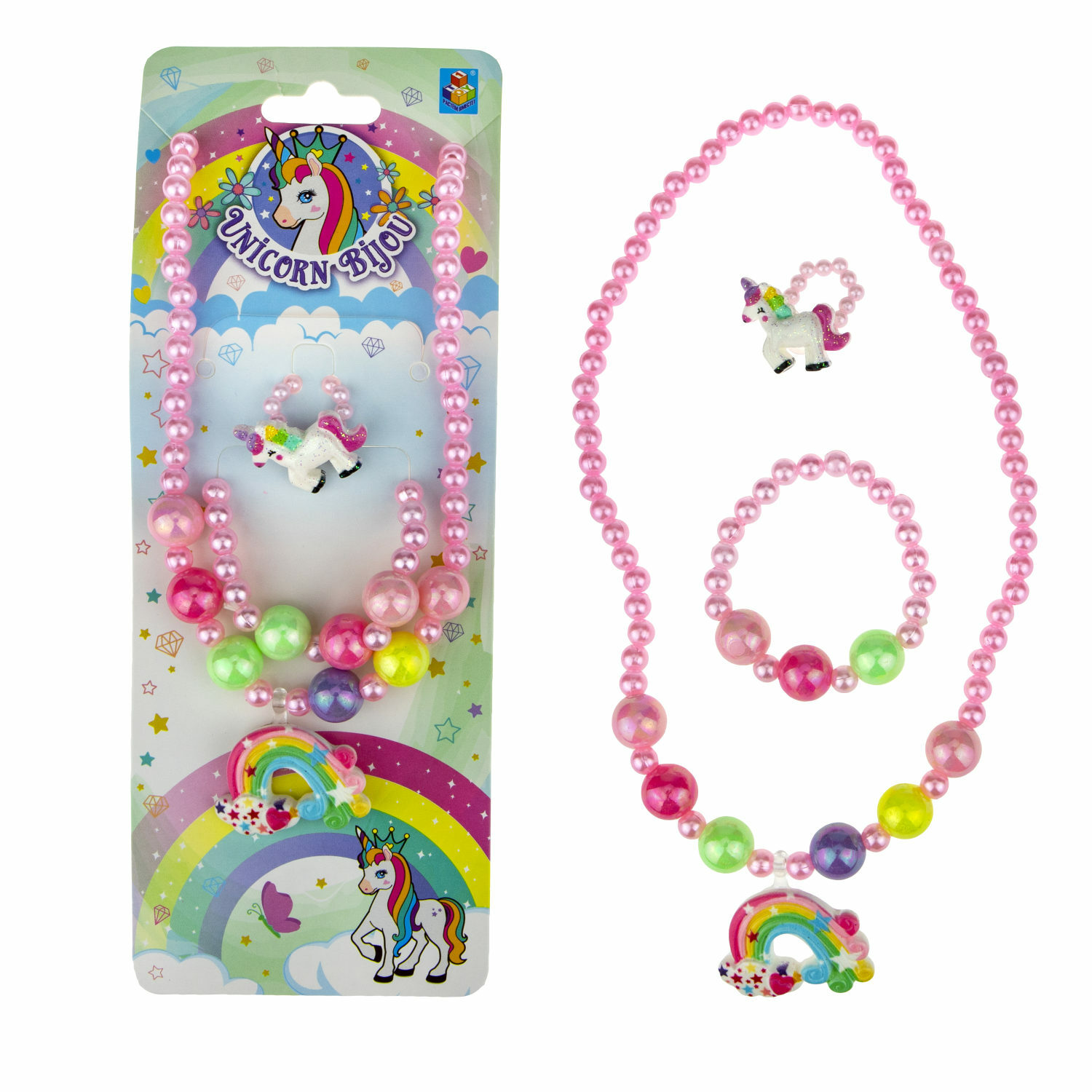 Набор украшений 1TOY Unicorn Bijou 3 предмета Т19142 - фото 1