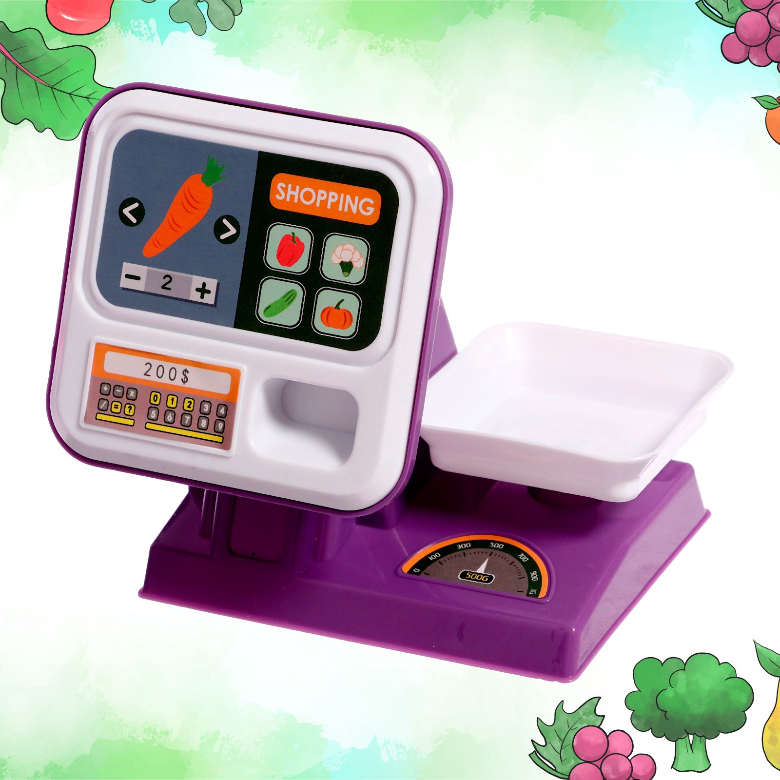 Игровой набор Sima-Land продукты, прилавок, касса, тележки и корзинки - фото 9