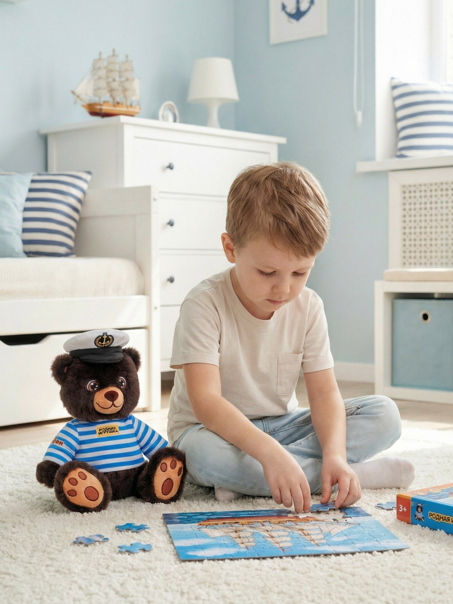 Мягкая игрушка Смолтойс мишка Мишка-моряк - фото 4