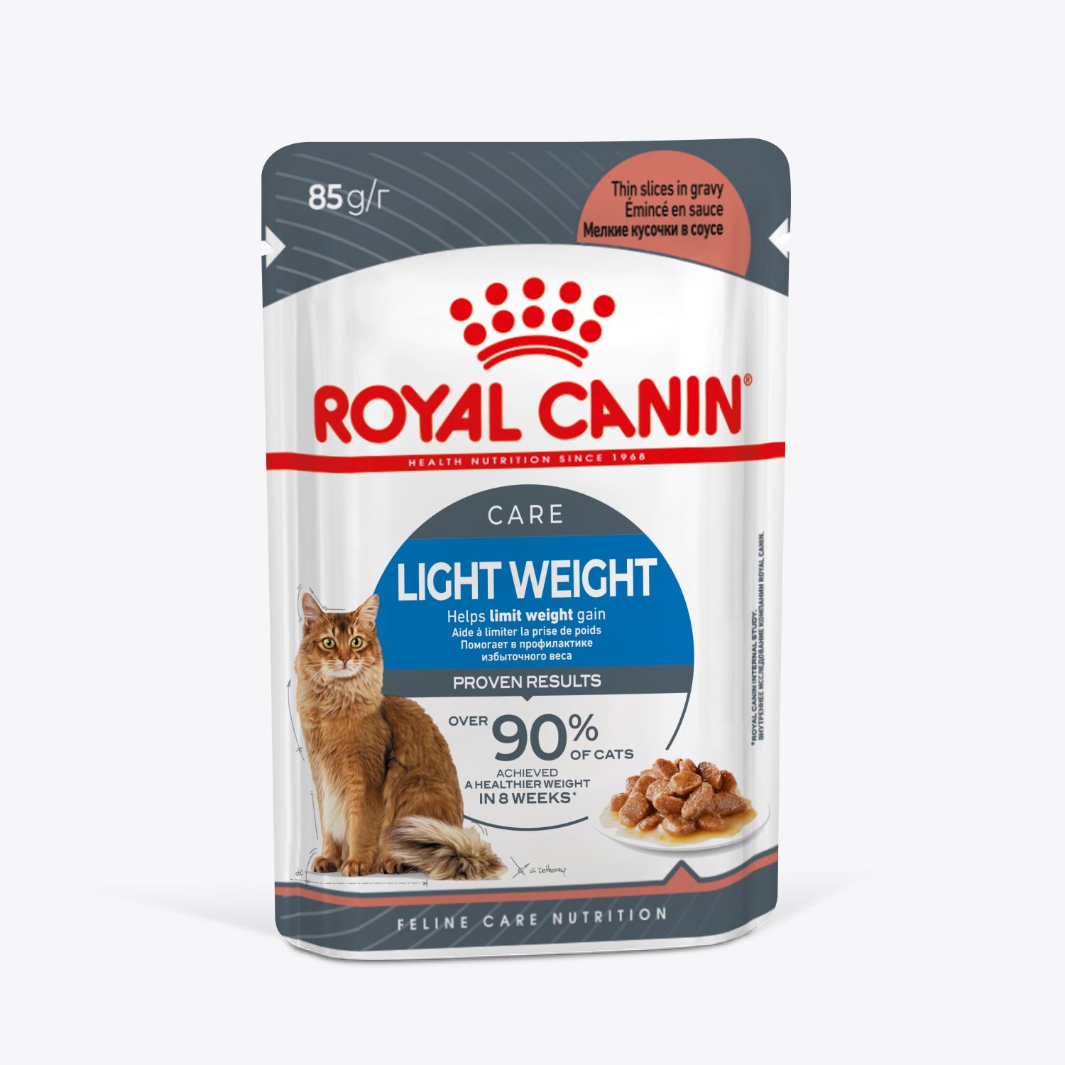 Корм для кошек ROYAL CANIN 85г Light Weight Care соус для профилактики избыточного веса пауч - фото 2