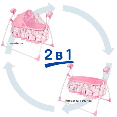 Колыбель SIMPLICITY 3020 Auto Pink Circles