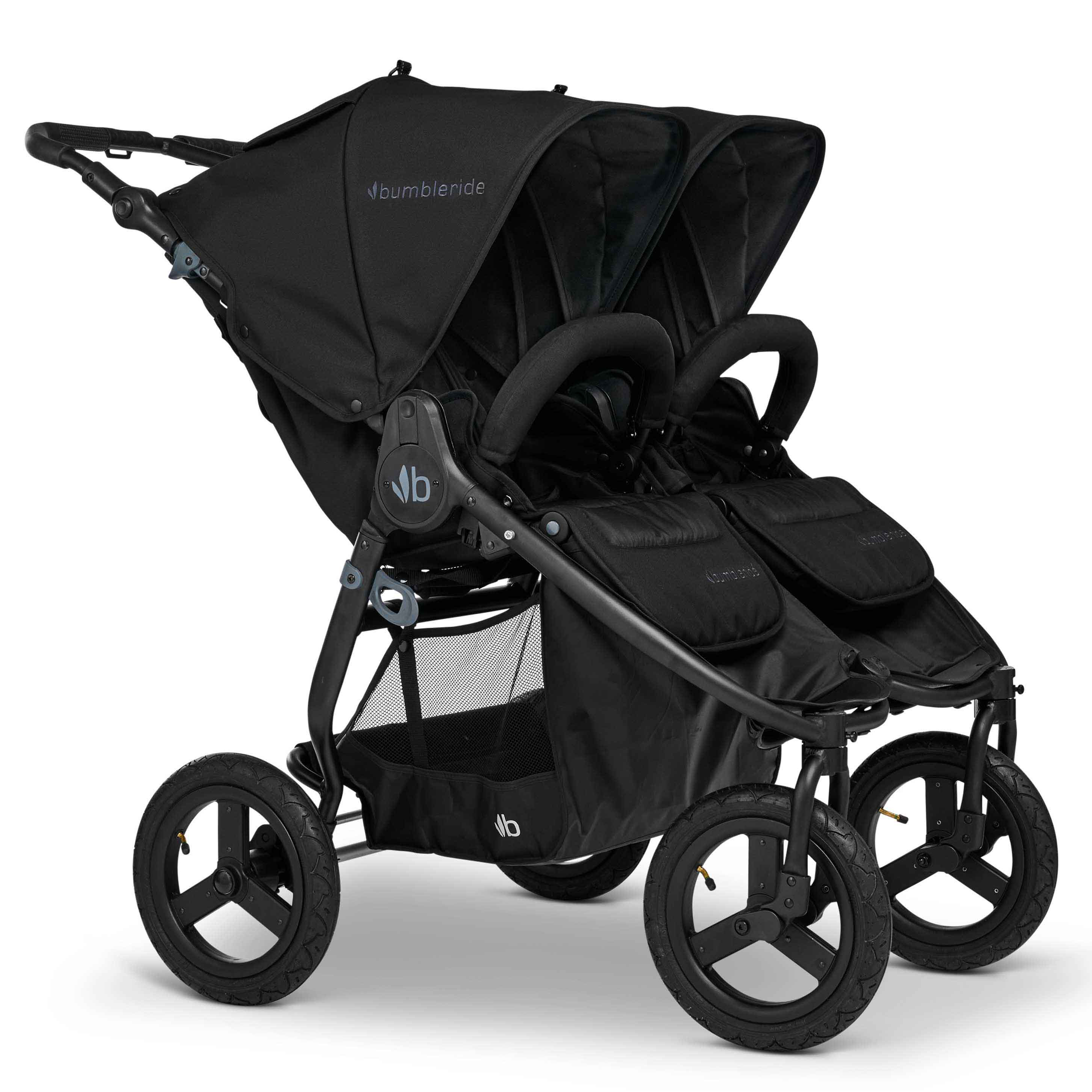 Коляска прогулочная Bumbleride Indie Twin / Black - фото 1
