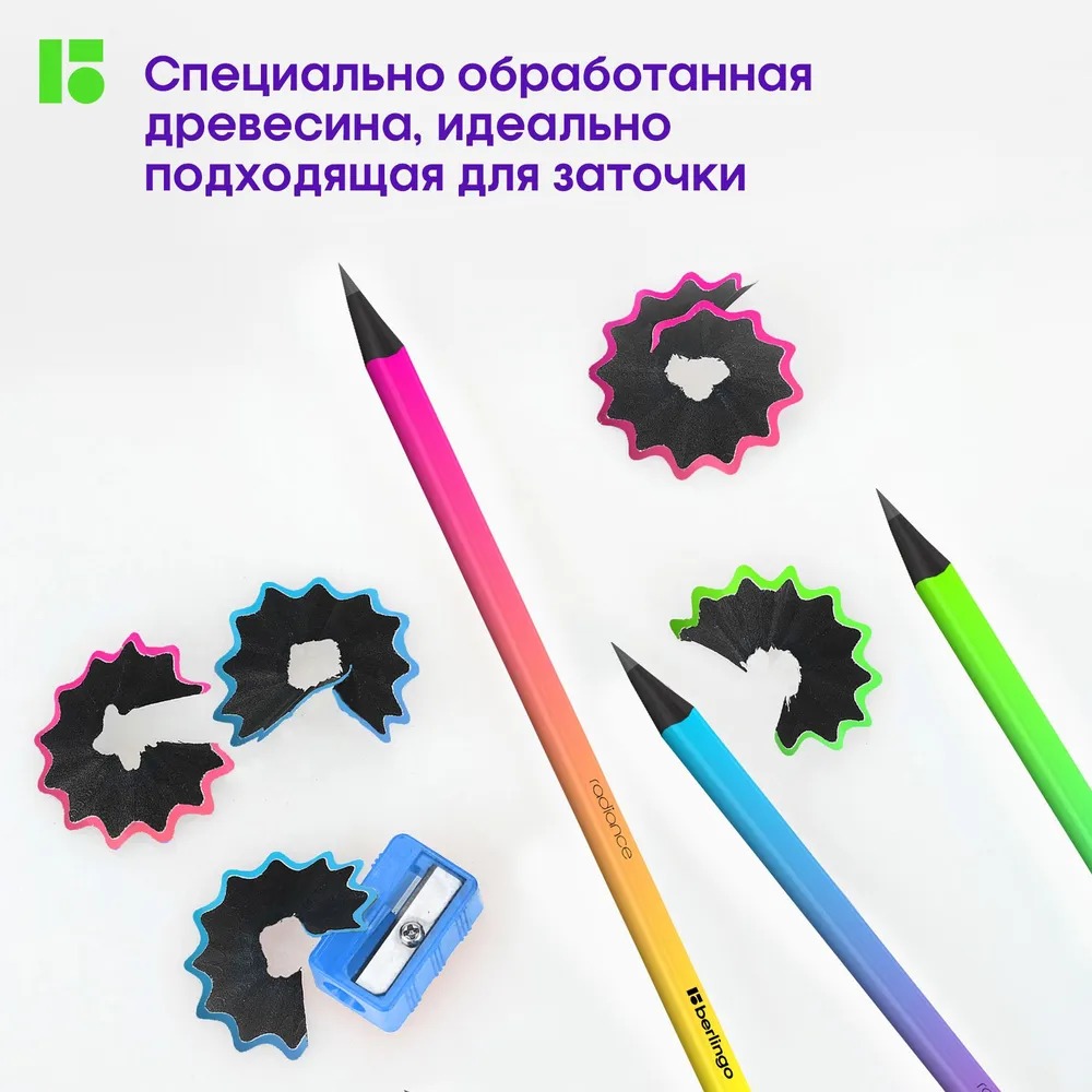 Карандаши чернографитные BERLINGO 1 шт. - фото 3