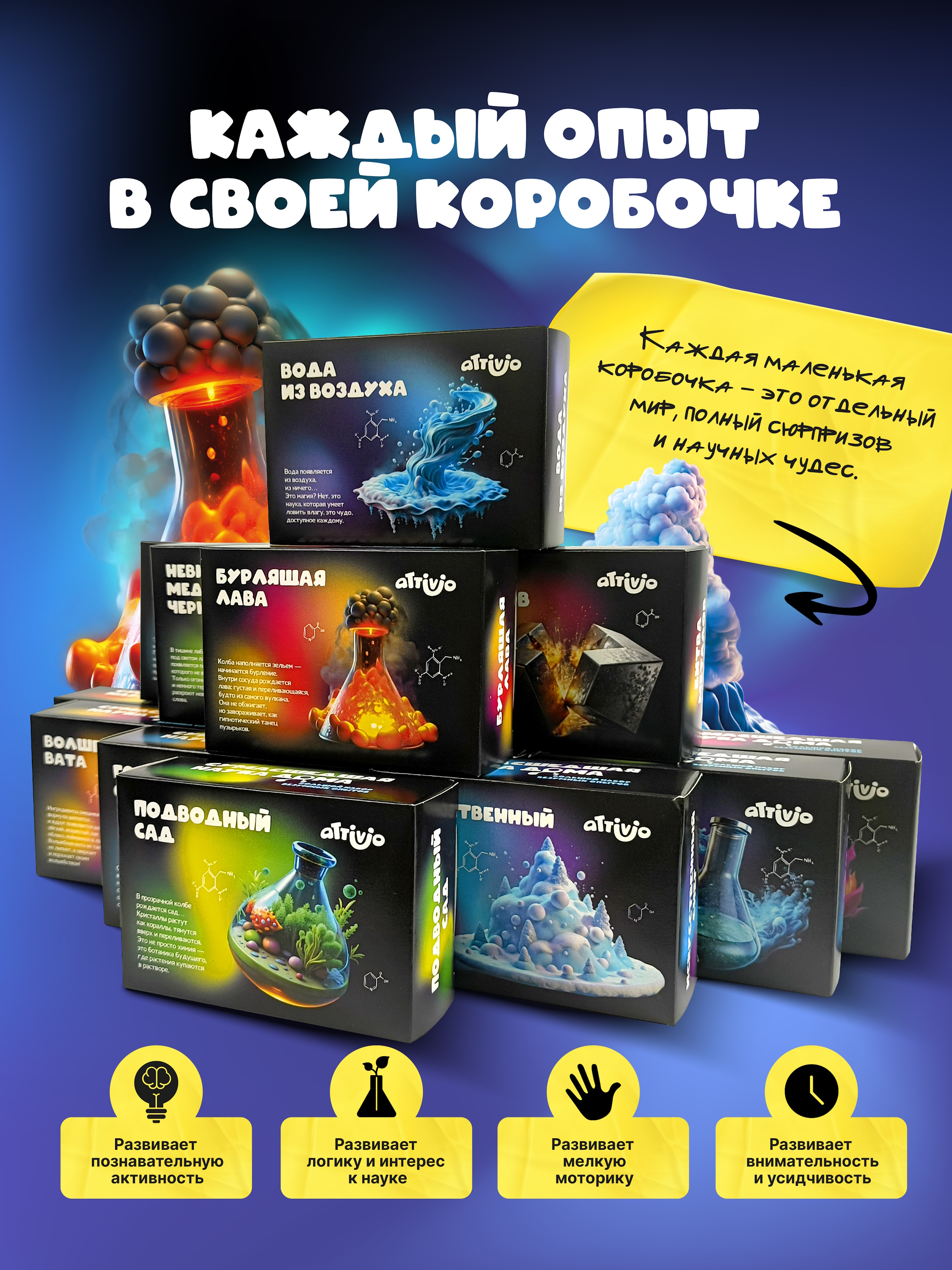 Набор для опытов Attivio 14в1 - фото 6