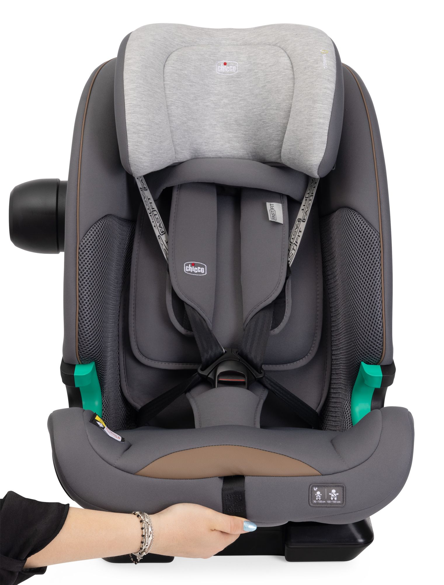 Автокресло Chicco Isofix 1/2/3 (9-36 кг) серый - фото 14