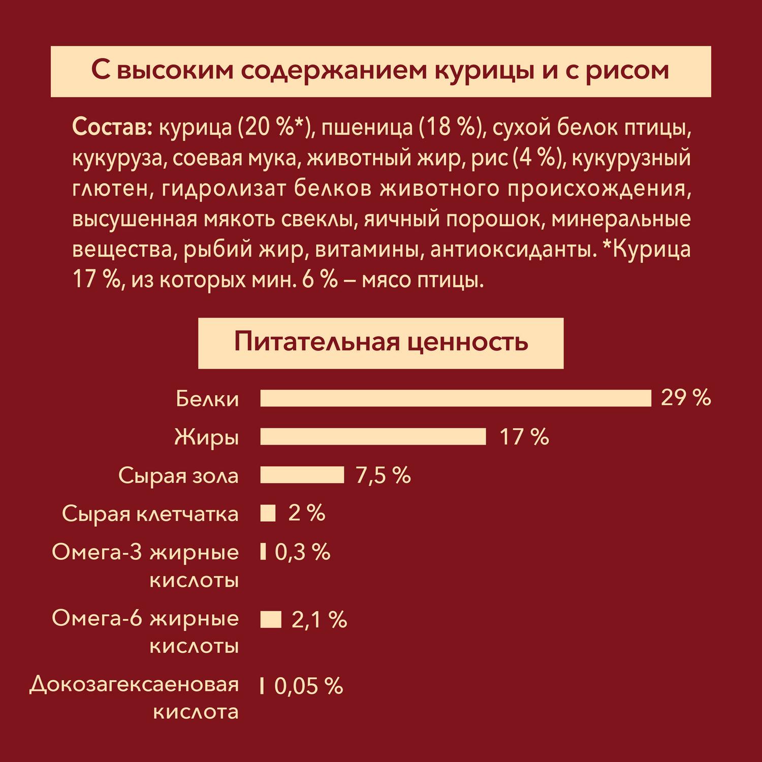 Корм для щенков Purina One средних и крупных пород курица-рис 1.8кг - фото 8