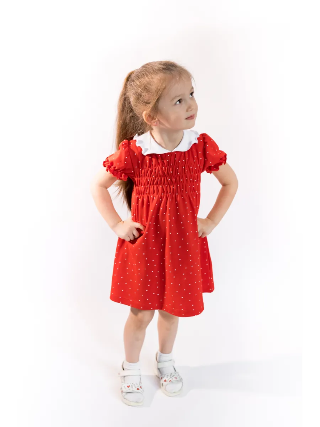 Платье Рекантино 362-21/Красный,белый - фото 1