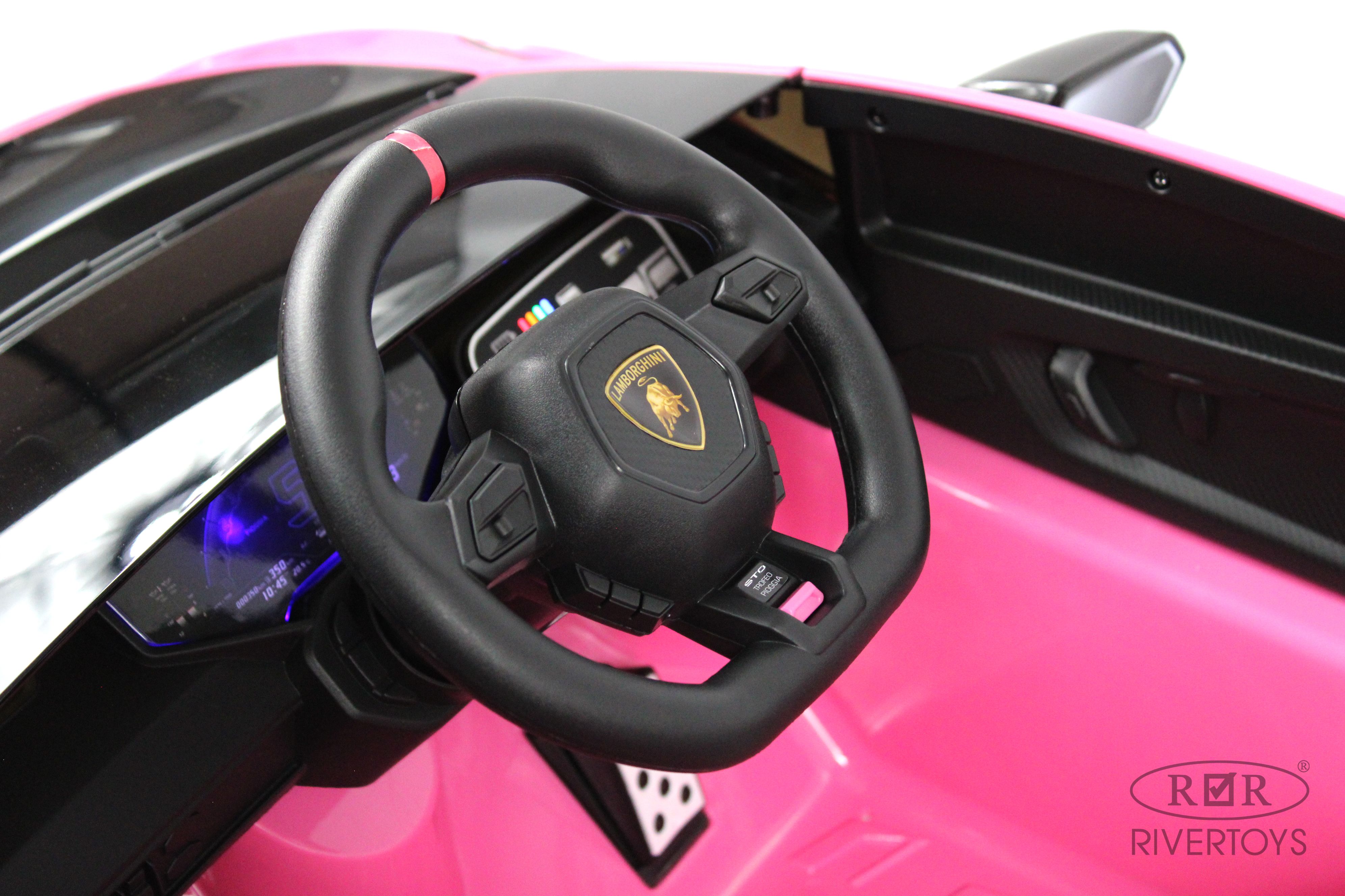 Электромобиль RIVERTOYS Lamborghini E888EE-PINK С пультом ДУ - фото 14