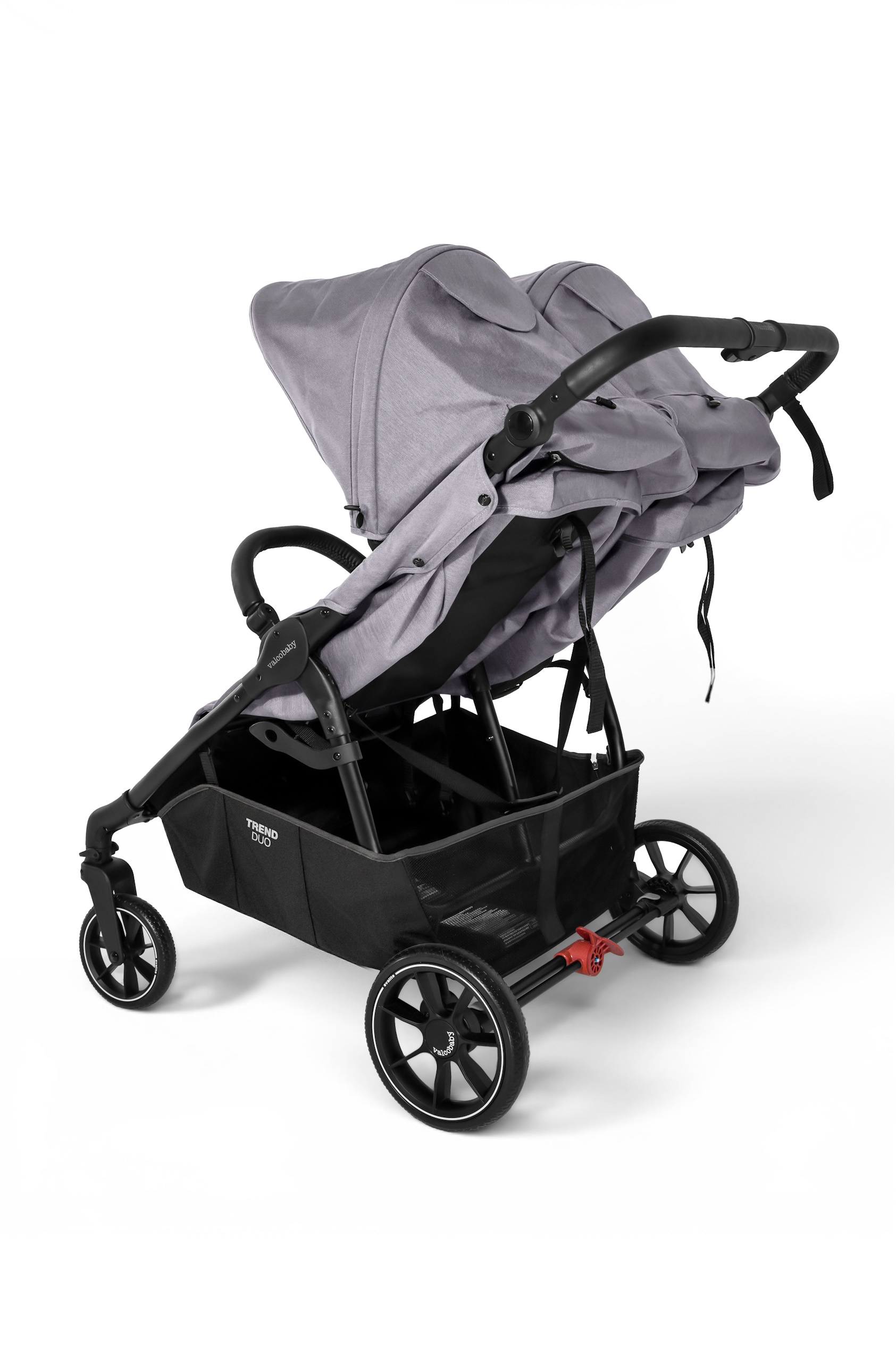 Коляска прогулочная для двойни Valco baby Snap Duo серый - фото 5