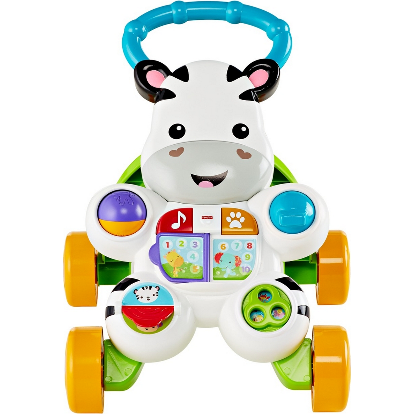 Ходунки Fisher Price Зебра с ручкой - фото 5