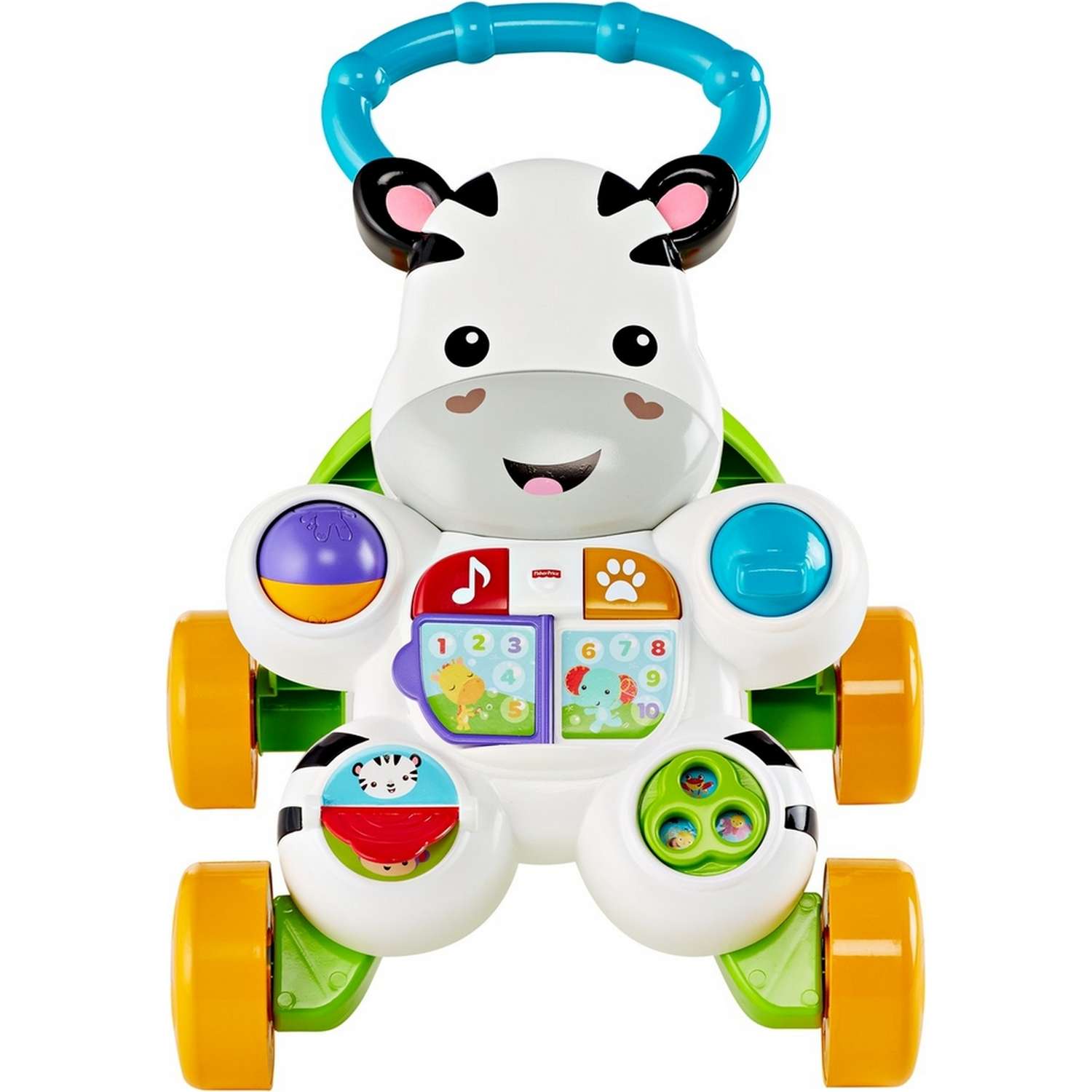 Ходунки Fisher Price Зебра с ручкой - фото 5