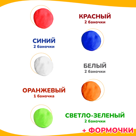 Тесто-пластилин LORI(колорит) 16 цв.