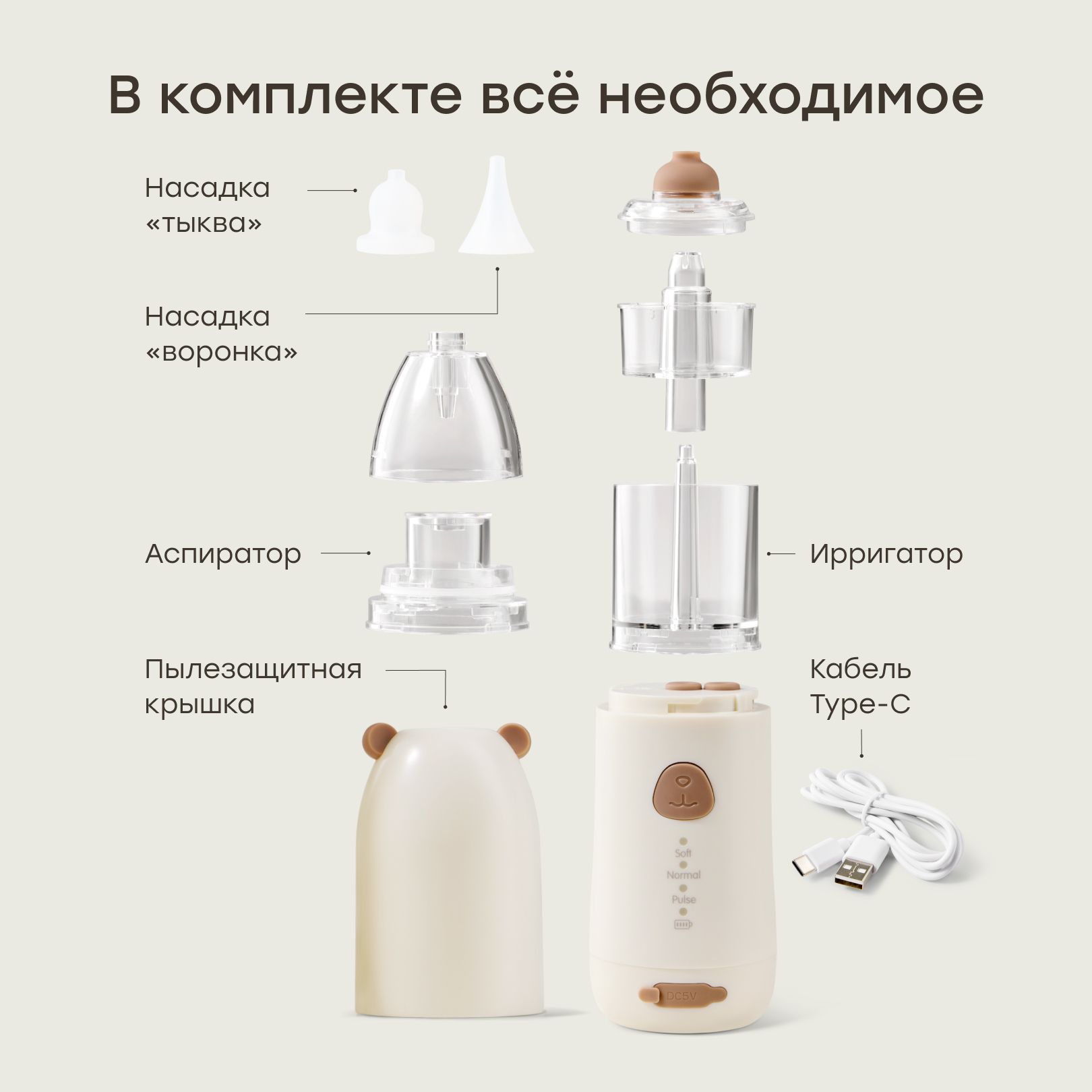 Электронный аспиратор Happy Baby с функцией ирригатора - фото 11