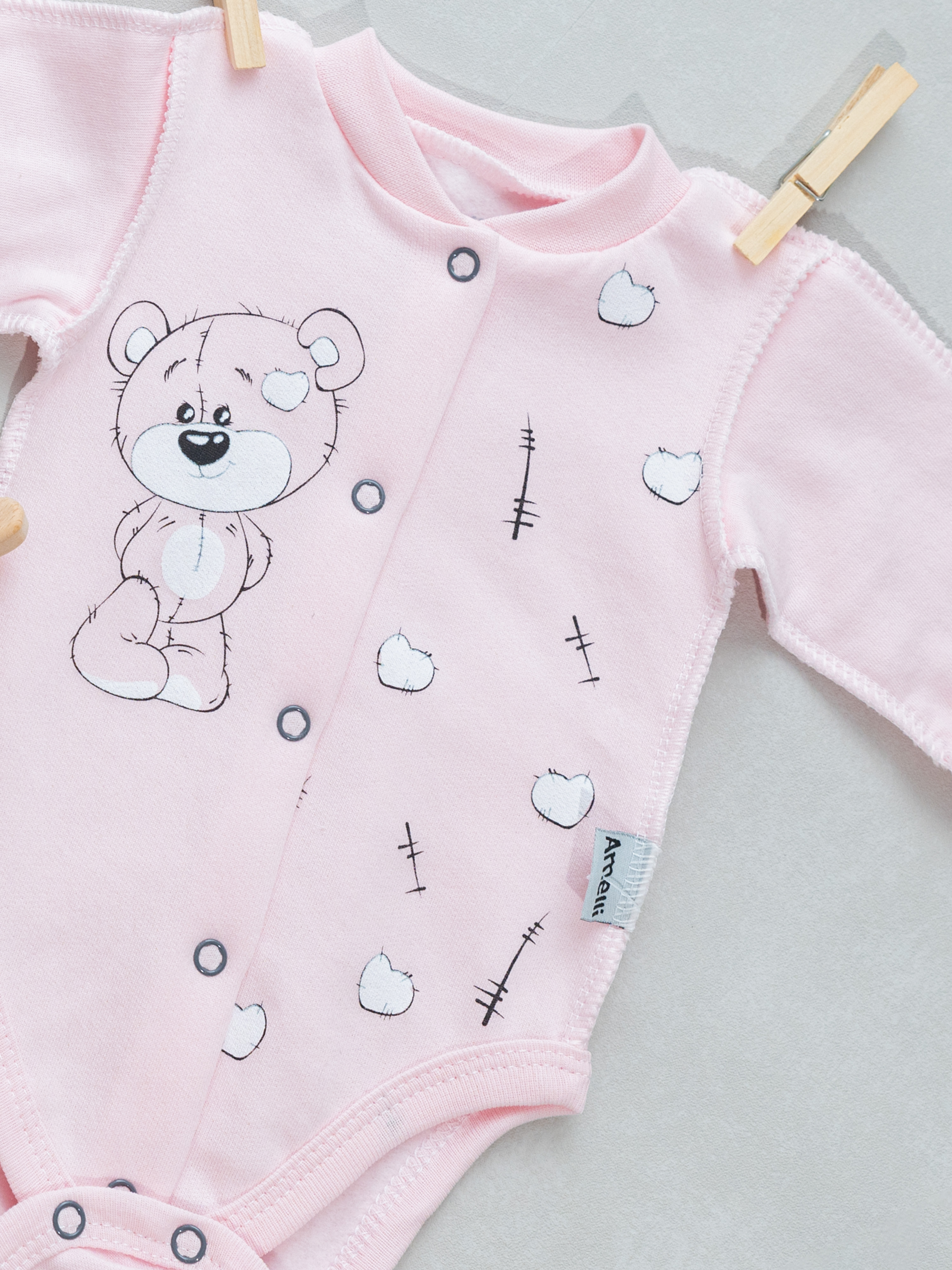 Боди и ползунки Amelli 290.140.0.293.055;230.005.0.293.055роз - фото 5