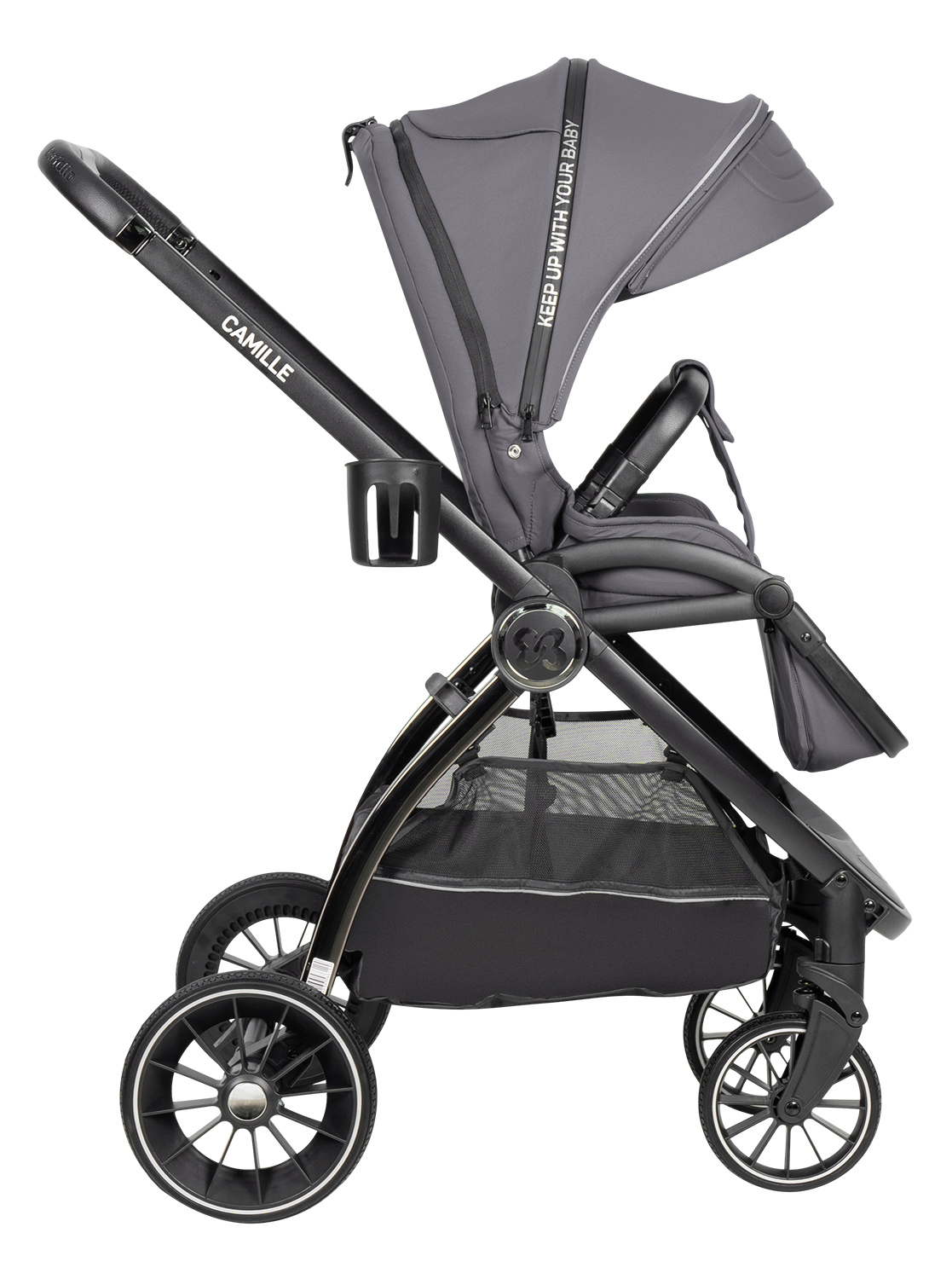 Коляска 3в1 Farfello Camille серый - фото 16