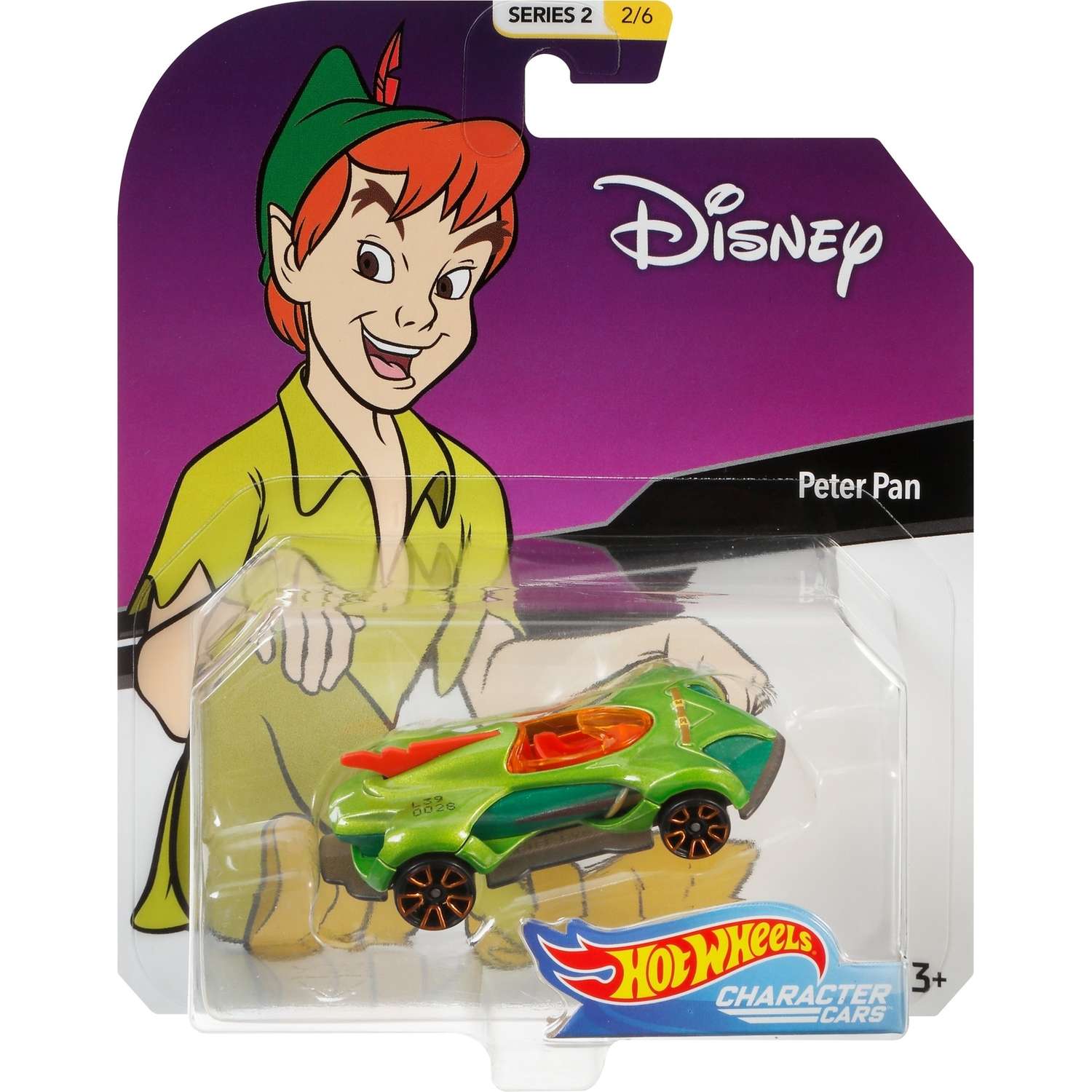 Автомобиль Hot Wheels Character cars Питер Пэн GCK28 - фото 2